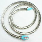 Çin Gold metal braided stretch elastic waistband waist belt BT60051 üretici firma