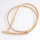 China Gold plated flower rhinestone new model famous brand belt BT60053 manufacturer