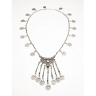 China Handmade pewter ebay silver turkish coin statement necklace manufacturer