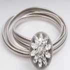 Çin Hot cheaper crystal flower for dress waistband waist belt BT60030 üretici firma
