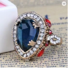 Çin Jewelry Ring Display Customized Vintage Ruby Big Classic Hand Ornament Rings Big Diamond Rings üretici firma