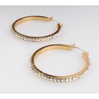 Çin Jewelry Whole Sale China Earring Jewelry Stainless Steel Big Circle Hoop Earrings as Gift üretici firma