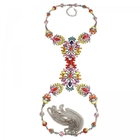 Çin Ladyfirst 2018 New Long Body Statement  Crystal Long Pendants Statement Rhinestone Necklace üretici firma