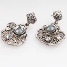 Çin Large rhinestone animal shaped bulk wholesale earrings designs E30084 üretici firma