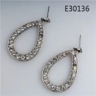 China Open style antiallergic cheap fancy tear crystal earrings designs E30136 manufacturer