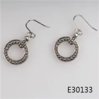 China Silver 925 designer inspired cheap hoop earrings designs E30133 manufacturer