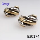 China Stainless steel silver gold stud funny earrings earring E30174 manufacturer