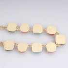 China Three Color Resin Pieces Fashion Necklace Wholesale manufacturer