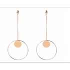 Çin Wholesale Fashion Big Circle Dangle Earrings Hoop earring for Grils Party üretici firma
