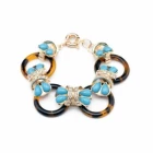 China acrylic butterfly fashion bead charm resin bracelet STB001 manufacturer