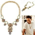 China antique gold free seed bead bracelet necklace jewelry set JS002 manufacturer