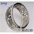 China antique silver bangle flower copper magnetic bracelet B10130 manufacturer