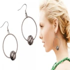 Çin big hoop football barbell piercing earrings E30013 üretici firma