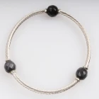 الصين child silver jamaica bangle seed bead bracelet B10114 الصانع