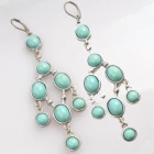 Çin colorful animal shaped resin diamond drop piercing earrings üretici firma