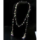 China fashion handmade long hipanema beaded costume necklace STN009 manufacturer