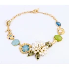 China fashion indian pearl beads flower choker necklace STN010 manufacturer