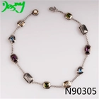 China fashion jewelry austrian color crystal choker necklace N90305 manufacturer