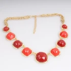 Çin fashion jewelry large acrylic bead choker necklace N90015 üretici firma
