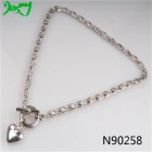 China fashionable new silver jewelry human heart lariat necklace N90258 manufacturer