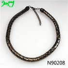 China gold gunmetal snake chain choker necklace jewelry N90208 manufacturer