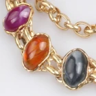 Çin handmade colorful turquoise stone beaded belt BT60015 üretici firma