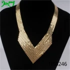China indian gold jewelry bold fake bling collar necklace N90246 manufacturer