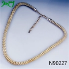 China indian silver jewelry titanium ball chain necklace N90227 manufacturer