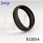 China konov jewelry men's twisted wire brass bangle bracelet B10054 manufacturer
