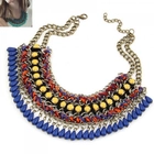 China layered handmade free seed beaded braided rope necklace ZN009 manufacturer