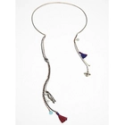 China long dangling chains tassel charms fake collar necklace manufacturer