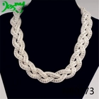 China magnetic braided rope fashion jewelry choker necklace N90373 manufacturer