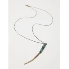 China modern elements color rhinestone buffalo horn pendant necklace manufacturer