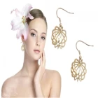 Çin round shaped turkish gold fancy ear piercing earrings E30043 üretici firma