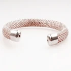 Çin saudi gold jewelry twisted wire cuff bangle bracelet B10140 üretici firma