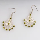 Çin silver diamond hanging fancy design gold earring E30095 üretici firma