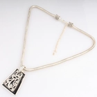 Çin Moda altın gümüş kaplama kolye Zincir kolye N90086 üretici firma