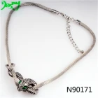 China silver snake shape jewelry diamond choker necklace N90171 manufacturer