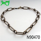 China stainless steel chain fashion jewelry choker necklace N90470 manufacturer
