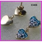 China sterling silver 925 shamballa earrings manufacturer