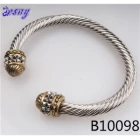 China sterling silver swarovski crystal tibetan bracelet B10098 manufacturer