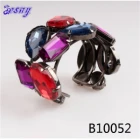 China twist simple design american colorful diamond studded bangles manufacturer