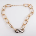 الصين wholesale cheap resin chains infinity jewelry necklace N90363 الصانع