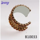 China wholesale models gold argentina iamond cuff bracelet B10033 manufacturer