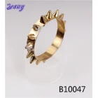 Çin Kadınlar ve erkekler punk 18 k altın bilezik bilezik B10047 perçin üretici firma