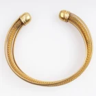 Çin women designs gold chain metal cuff bangle bracelet B10104 üretici firma