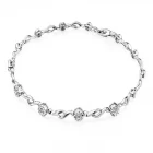 China 18K White Gold Diamonds Bracelet Bangle Supplier in China manufacturer
