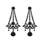 China 2017 Fashion personality environmental copper alloy stud earrings,earings for women , new latest earring designs long alloy chain earrings earrings women manufacturer