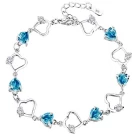 China 2018 Bracelet 925 Sterling Silver  Jewelry Shines with Beauty Suit for girls Bangles as Gift manufacturer