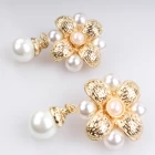 China 2018 Fashion Women Stud Peal Earring Gold Earring  For Women Classic manufacturer